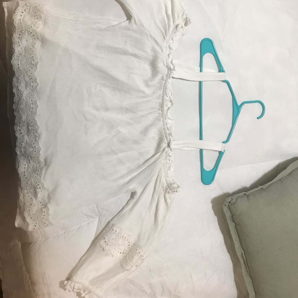 White Off the Shoulder tank top